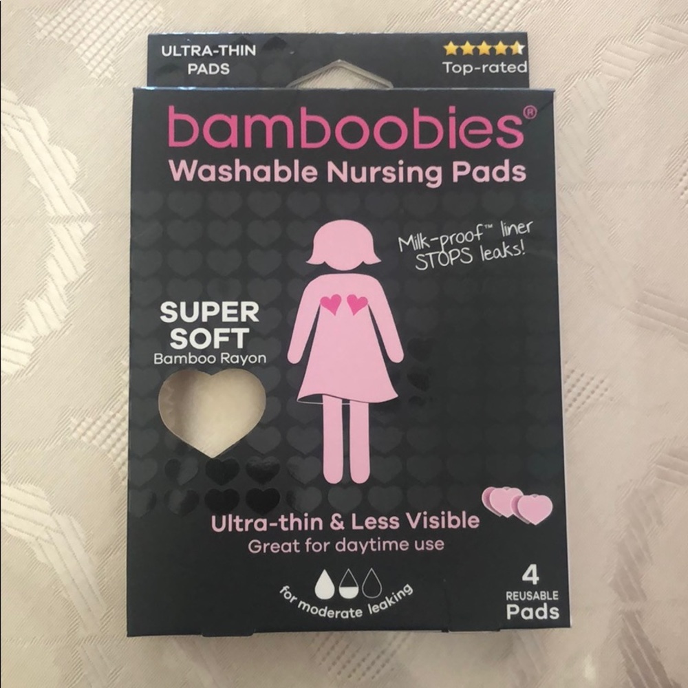 Bamboobies washable nursing pads- NEW